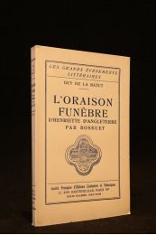 DE LA BATUT : L'oraison funèbre d'Henriette d'Angleterre par Bossuet - Prima edizione - Edition-Originale.com