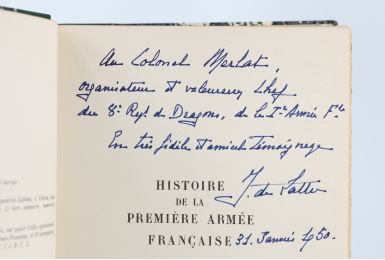 DE LATTRE DE TASSIGNY : Histoire de la Première armée française - Rhin et Danube - Libro autografato, Prima edizione - Edition-Originale.com