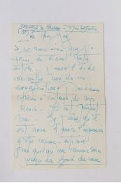 DEHARME : Deux lettres autographes manuscrites de Lise Deharme à Guy Dupré - Libro autografato - Edition-Originale.com