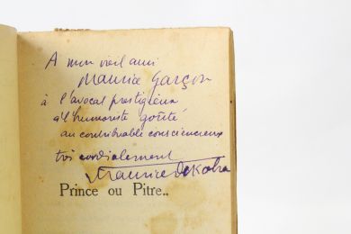 DEKOBRA : Prince ou pitre... - Libro autografato, Prima edizione - Edition-Originale.com