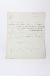 DELAROCHE : Lettre autographe au chancelier de la légion d'honneur sur son pseudonyme de peintre - Signiert, Erste Ausgabe - Edition-Originale.com