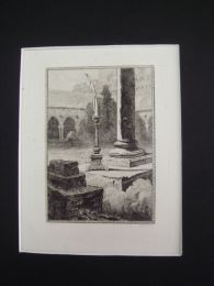 La Fontaine, fables, Le cierge. Eau forte originale sur papier Vergé.   - First edition - Edition-Originale.com