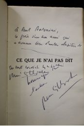 DELPECHE : Ce que je n'ai pas dit... (souvenirs d'un reporter) - Signed book, First edition - Edition-Originale.com