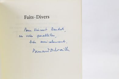 DELVAILLE : Faits Divers - Signed book, First edition - Edition-Originale.com