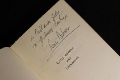 DEMERON : Lettre ouverte aux hétérosexuels - Autographe, Edition Originale - Edition-Originale.com