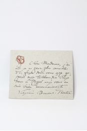 DEMONT-BRETON : Carte lettre autographe signée à propos de son tableau La Plage - Autographe, Edition Originale - Edition-Originale.com