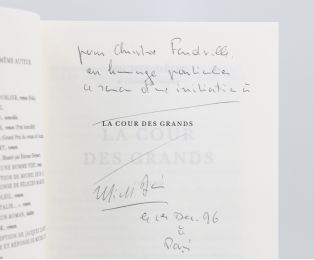 DEON : La cour des grands  - Signed book, First edition - Edition-Originale.com