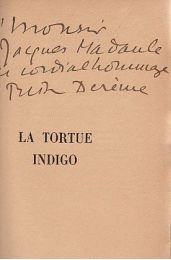 DEREME : La tortue indigo - Autographe, Edition Originale - Edition-Originale.com