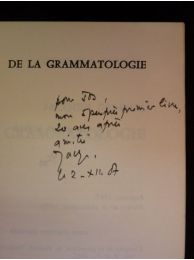 DERRIDA : De la grammatologie - Signed book - Edition-Originale.com