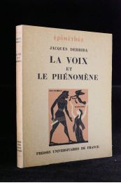 DERRIDA : La voix et le phénomène - Signed book, First edition - Edition-Originale.com