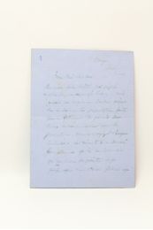 DETAILLE : Lettre autographe signée à un confrère peintre  - Signed book, First edition - Edition-Originale.com