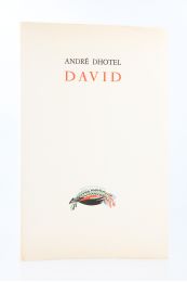 DHOTEL : David - First edition - Edition-Originale.com