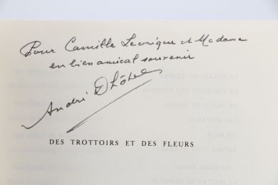 DHOTEL : Des trottoirs et des fleurs - Signiert, Erste Ausgabe - Edition-Originale.com