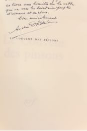 DHOTEL : Le couvent des pinsons - Libro autografato, Prima edizione - Edition-Originale.com