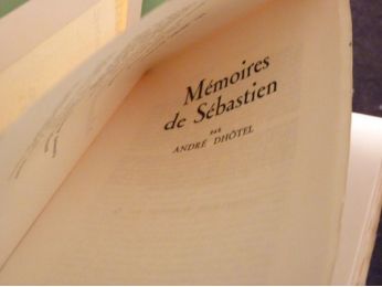 DHOTEL : Mémoires de Sébastien - First edition - Edition-Originale.com