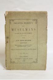 DJEYHOUN : Préceptes religieux des Musulmans au point de vue de l'hygiène - Erste Ausgabe - Edition-Originale.com