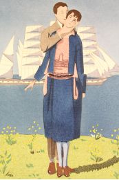 DOEUILLET : Brise du large. Robe du voyage de noces de Doeuillet (pl.16, La Gazette du Bon ton, 1921 n°2) - Prima edizione - Edition-Originale.com
