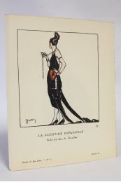 DOEUILLET : La Coiffure espagnole. Robe du soir, de Doeuillet (pl.62, La Gazette du Bon ton, 1920 n°8) - Prima edizione - Edition-Originale.com