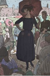 DOEUILLET : La Ménagère accomplie. Petite robe, de Doeuillet (pl.44, La Gazette du Bon ton, 1921 n°6) - Prima edizione - Edition-Originale.com