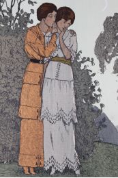 DOEUILLET : Le Secret joli. Robes de jeunes filles de Doeuillet (pl.4, La Gazette du Bon ton, 1913 n°9) - Prima edizione - Edition-Originale.com
