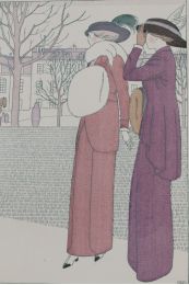 DOEUILLET : Les Premiers soupçons. Costumes trotteurs de Doeuillet (pl.10, La Gazette du Bon ton, 1912-1913 n°3) - Prima edizione - Edition-Originale.com