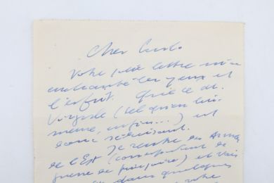 DORGELES : Lettre autographe signée adressée à Carlo Rim alors mobilisé comme infirmier militaire dans un hôpital du Gard - Signiert, Erste Ausgabe - Edition-Originale.com
