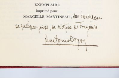 DOYON : L'enfant prodiguée. - O'Cédar - Signed book, First edition - Edition-Originale.com