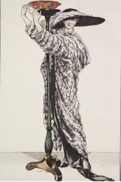 Costumes parisiens. Grand manteau de chinchila (pl.25, Journal des Dames et des Modes, 1912 n°14) - Prima edizione - Edition-Originale.com