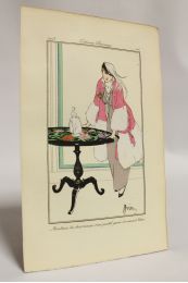 Costumes parisiens. Manteau de charmeuse rose pastel garni de renard blanc (pl.114, Journal des Dames et des Modes, 1913 n°51) - First edition - Edition-Originale.com