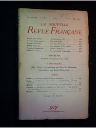 DRIEU LA ROCHELLE : Entre l'hiver et le printemps - In Nrf N°338 de la 30ème année - First edition - Edition-Originale.com