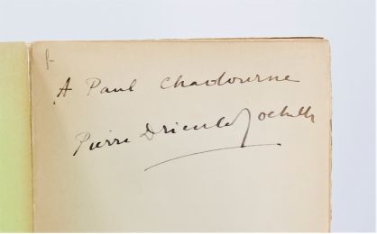 DRIEU LA ROCHELLE : Mesure de la France - Libro autografato, Prima edizione - Edition-Originale.com