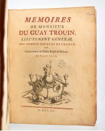 DU GUAY-TROUIN : Memoires de Monsieur Du Guay-Trouin - Prima edizione - Edition-Originale.com