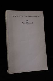 DUCONSEIL : Machiavel et Montesquieu - Edition Originale - Edition-Originale.com