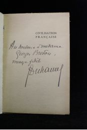 DUHAMEL : Civilisation française  - Autographe, Edition Originale - Edition-Originale.com