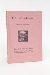 DUHAMEL : Délibérations - First edition - Edition-Originale.com