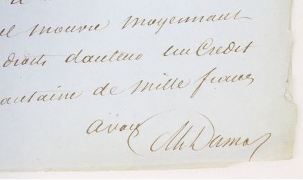 DUMAS : Lettre autographe signée d'Alexandre Dumas père à Emile de Girardin - Signed book, First edition - Edition-Originale.com