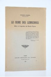 DUMEZIL : Le Crime des Lemniennes. Rites et Légendes du Monde égéen - First edition - Edition-Originale.com