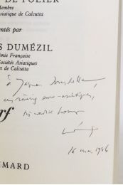 DUMEZIL : Le Mahabarat et le Bhagavat du colonel de Polier - Autographe, Edition Originale - Edition-Originale.com
