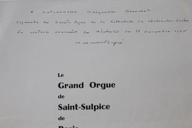 DUPRE : Le grand orgue de Saint-Sulpice de Paris construit par Aristide Cavaillé-Coll en 1862 - Signed book, First edition - Edition-Originale.com