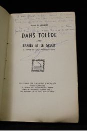DUQUAIRE : Dans Tolède avec Barrès et Le Greco - Autographe, Edition Originale - Edition-Originale.com