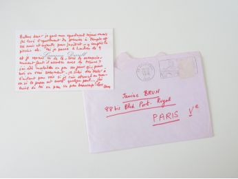 DURRELL : Carte de visite autographe signée adressée à Jani Brun 