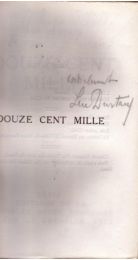DURTAIN : Douze cent mille - Signiert, Erste Ausgabe - Edition-Originale.com