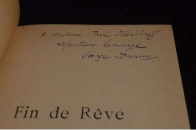 DURUY : Fin de rêve - Signed book, First edition - Edition-Originale.com