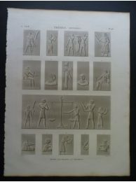 DESCRIPTION DE L'EGYPTE.  Thèbes. Hypogées. Divers bas-reliefs et fragments. (ANTIQUITES, volume II, planche 46) - Prima edizione - Edition-Originale.com