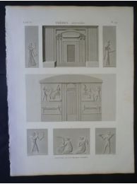 DESCRIPTION DE L'EGYPTE.  Thèbes. Hypogées. Peintures et bas-reliefs coloriés. (ANTIQUITES, volume II, planche 44) - First edition - Edition-Originale.com