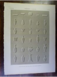 DESCRIPTION DE L'EGYPTE.  Thèbes. Karnak. Collection de vases recueillis dans divers édifices. (ANTIQUITES, volume III, planche 65) - First edition - Edition-Originale.com