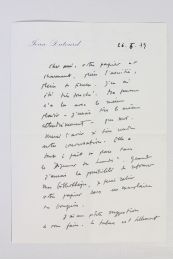 DUTOURD : Lettre autographe signée de Jean Dutourd à Jean Rimeize - Signiert, Erste Ausgabe - Edition-Originale.com