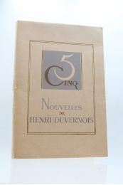DUVERNOIS : Cinq nouvelles - First edition - Edition-Originale.com
