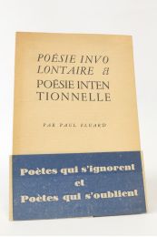 ELUARD : Poésie involontaire et poésie intentionnelle - First edition - Edition-Originale.com