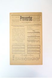 ELUARD : Proverbe. Feuille mensuelle. N°2 - Prima edizione - Edition-Originale.com